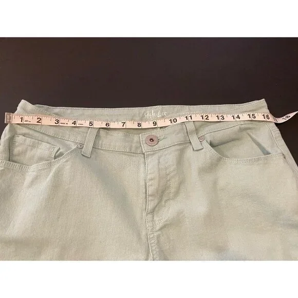Style & Co. Womens Curvy Cuffed Capri Jeans Size 10 - Picture 5 of 11